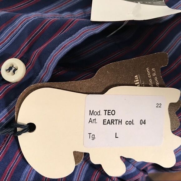 Highest Quality!! NWT Classic Italian Bevilacqua size L Shirt! - Picture 4 of 12